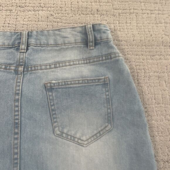 Reserved Brand Denim Women’s Distressed Skirt Size US Small (4) - Picture 12 of 12